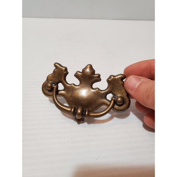 Vintage Salvaged metal Chippendale Batwing Drawer Pull Centre Mounting H… - Picture 6 of 10